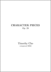 Character Pieces piano sheet music cover